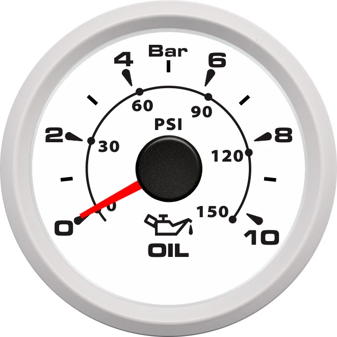 УФ-фильтр 52 мм с Водонепроницаемый масло Давление индикатор измерителя измеритель давления масла 0-10Bar метров 0-75psi ЖК-дисплей для Авто Грузовик Лодка, судно яхта на колесах - Цвет: 802-20007