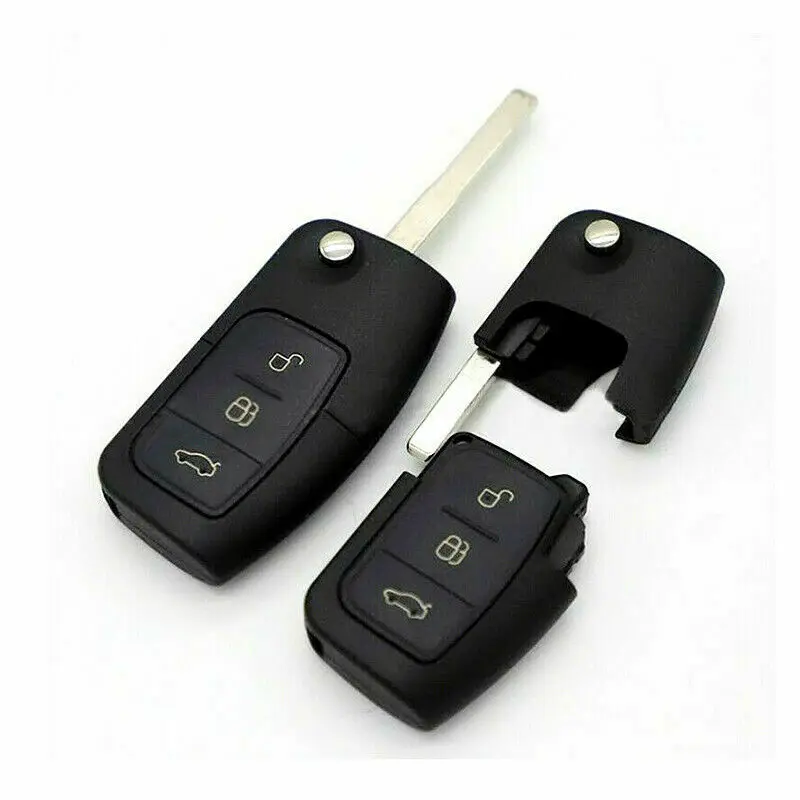 Для Ford Focus Fiesta C Max Ka 3 кнопки откидной складной дистанционный ключ 433 МГц 4D63 чип