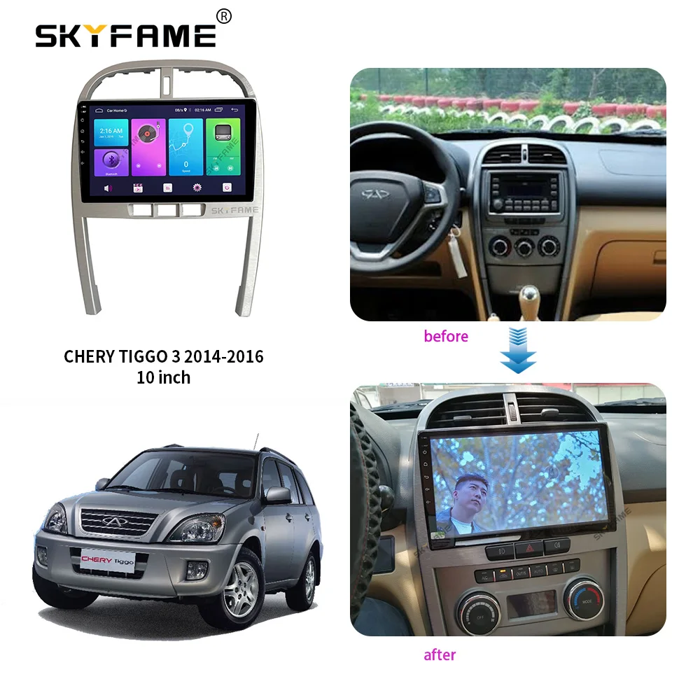 Chery Tiggo 3  SKYFAME ڵ   2009-2013 2014-2016 ȵ̵ Radio Dash Panel
