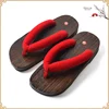 Zapatillas tipo zuecos de madera para hombre, calzado tradicional japonés, para exteriores, hogar, sandalias de baño con punta redonda ► Foto 3/6