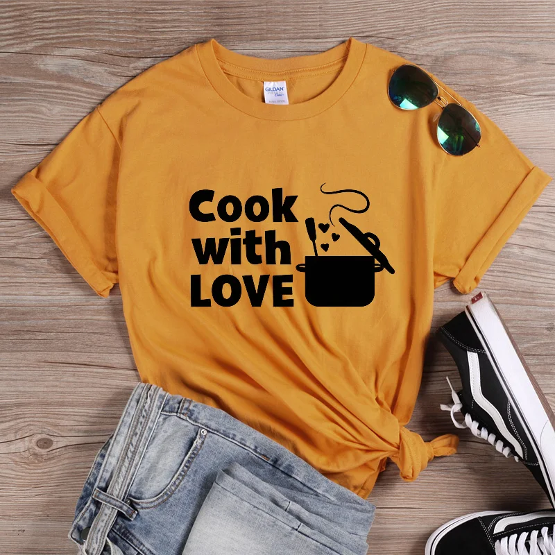 ONSEME Cook футболка с любовным письмом и принтом женская уличная футболка с круглым вырезом Эстетическая одежда топы с короткими рукавами для жены Q-909