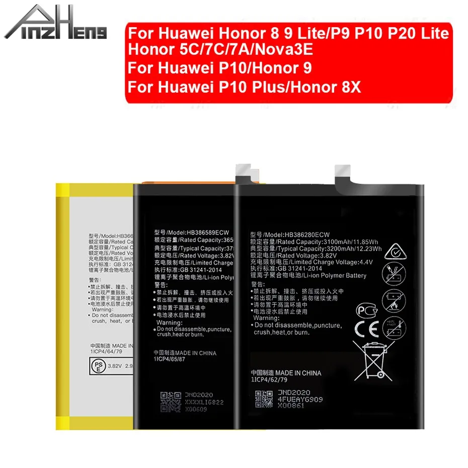 HB366481ECW HB386280ECW HB386589ECW Батарея для huawei Honor 8X 5C 7C 7A 8 9 Lite акумуляторная батарея для huawei Nova3E P9 P10 P20 Lite рlus