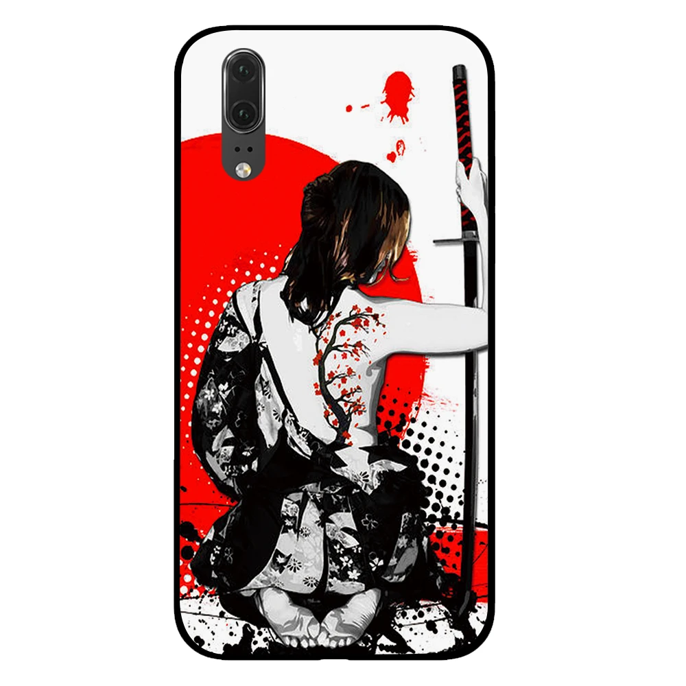 1 Черный чехол для телефона японского аниме самурай ниндзя для huawei P30 P20 mate 10 20 Pro Lite Nova 3 4 3i - Цвет: 1