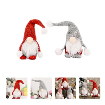 

2Pcs Gnome Dolls Santa Gnomes Christmas Dolls Christmas Tree Hanging Dolls