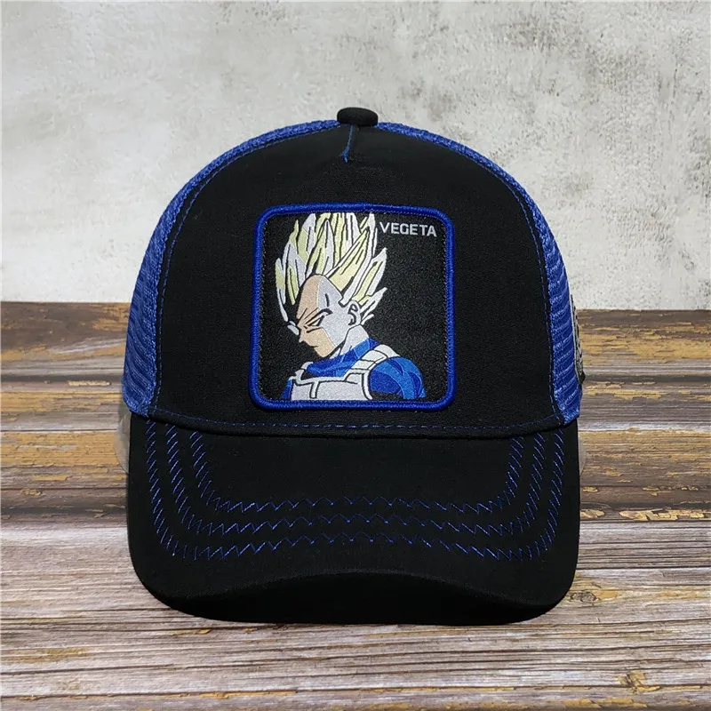 Новая брендовая Кепка Dragon Ball Z VEGETA Snapback Trucker Dad Hat Мужская и женская кепка в стиле панк, хип-хоп, регулируемая косточка, сетчатая Кепка, Прямая поставка