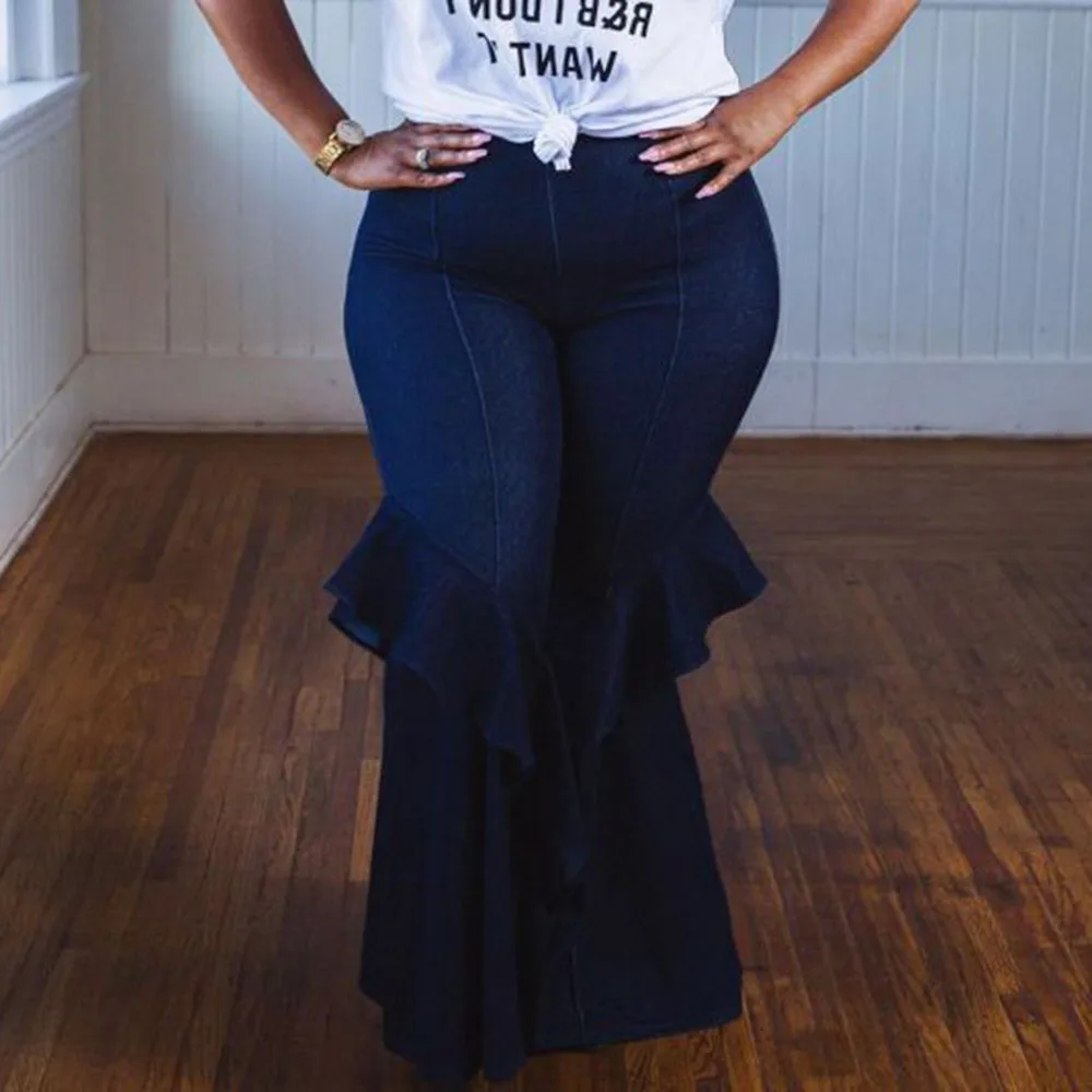 Women Plus Size Vintage Bell Bottoms 