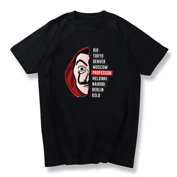 

2020 New Money Heist Harajuku T Shirts Men Women La Casa De Papel Hip Hop T-shirts Fashion House of Paper Tshirt Fashion Top Tee