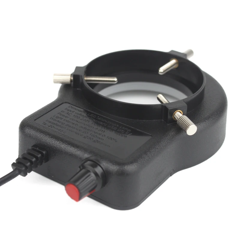 Microscope Lamp LED USB Output Adjustable DC 5V Shadowless Ring Light Iluminator Industry Stereo Microscope Industrial Camera