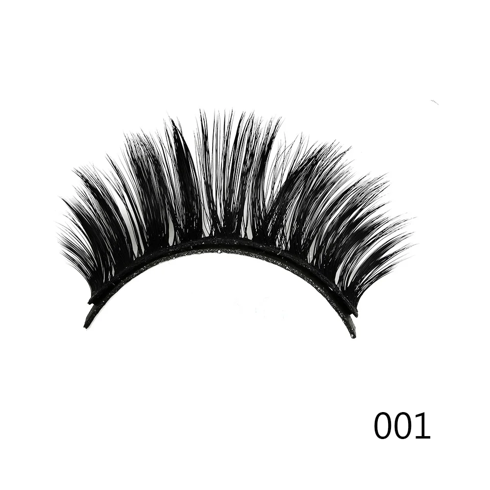 001 Magnetic Eyeliner Eyelashes Kit Magnetic 3D Eyelashes Liquid Eyeliner False Lashes Eyelash Curler Reusable Falses Eyelash - Цвет: 001