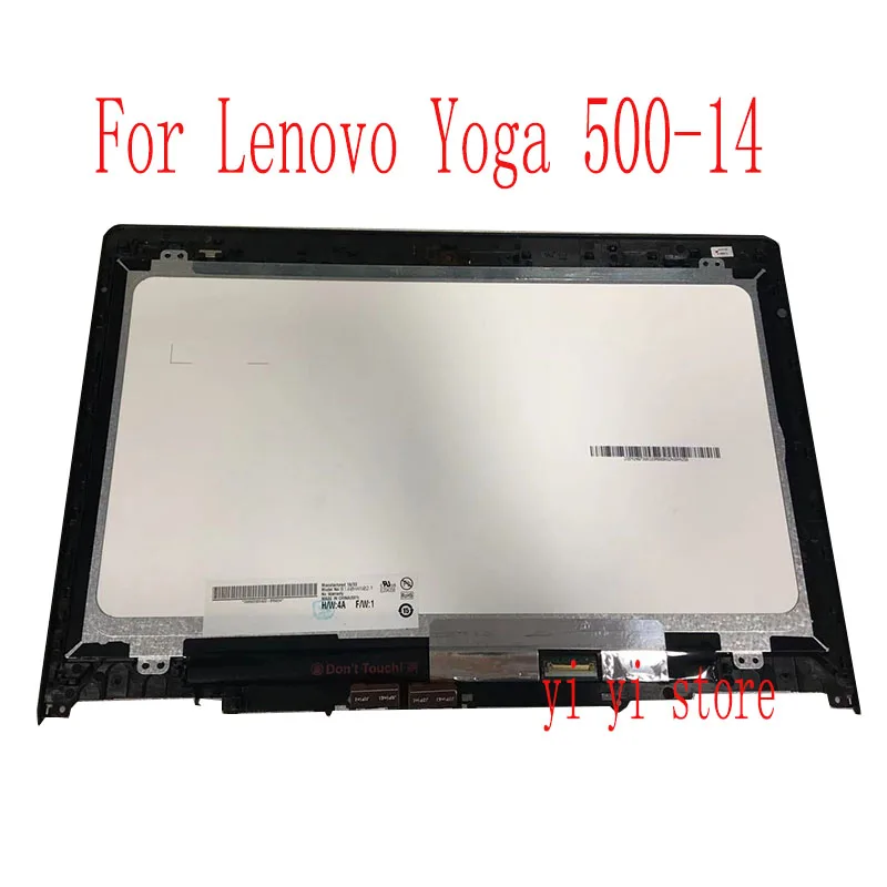 LCD touch Screen Digitizer Glass for Lenovo FLEX 3 14 with Bezel For