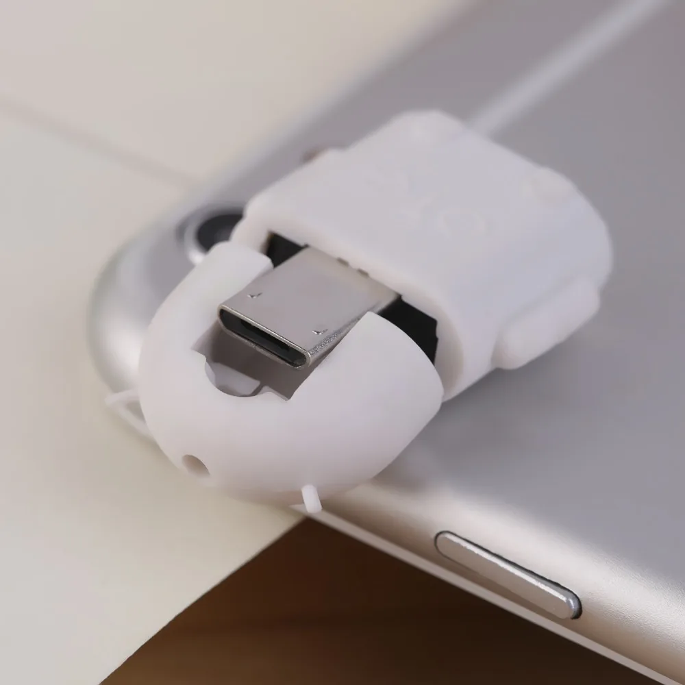 1 шт. Робот микро USB к USB 2,0 OTG адаптер конвертер для Android телефона планшета