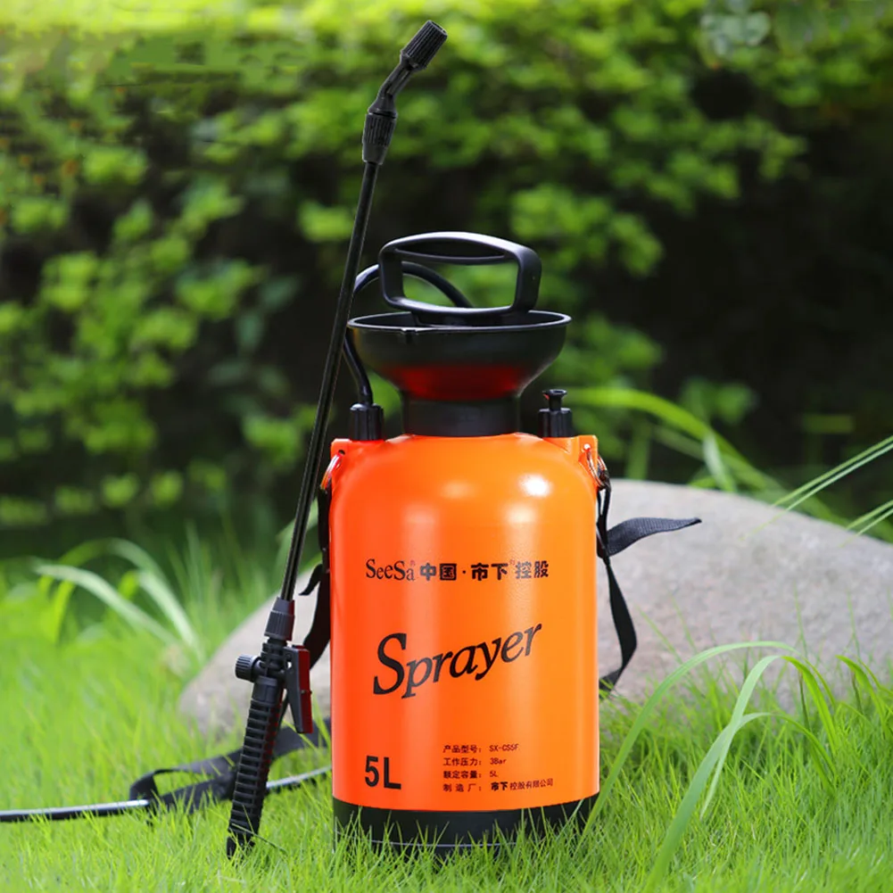 Low Consumption Manual Pressure Portable Sprayer Car Wash Shower Sprinklers Large Mouth Irrigation Garden Watering Effortless