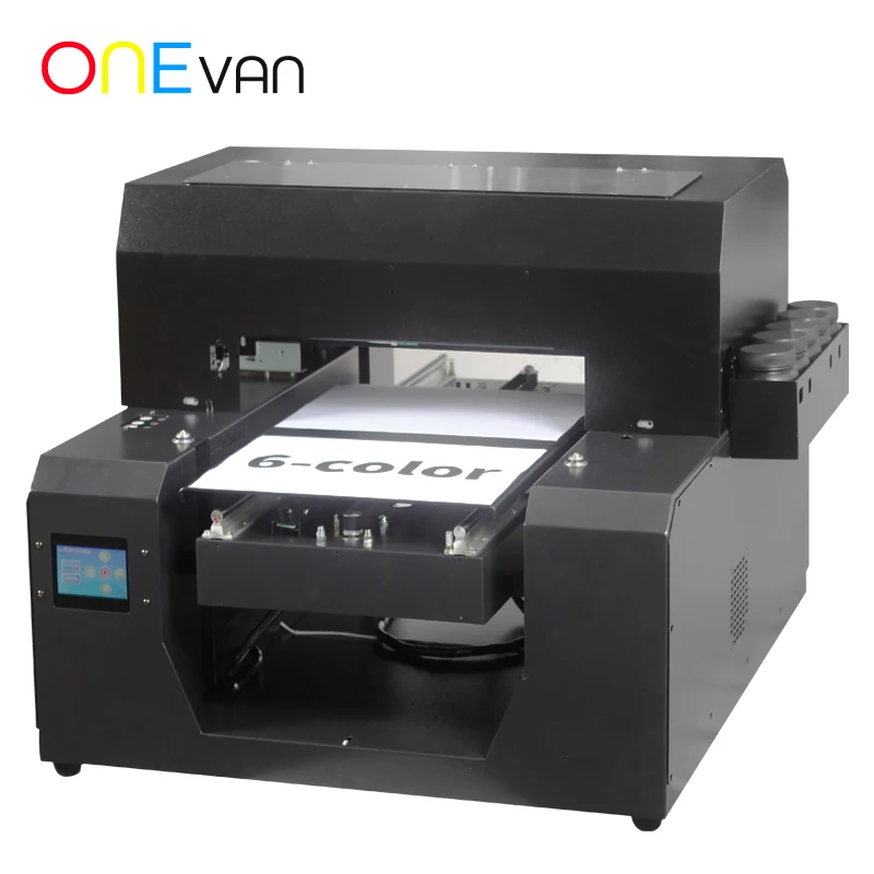 

ONEVAN. 6 colors a3 uv printer flatbed/uv printer a3 flatbed for phone case metal wood