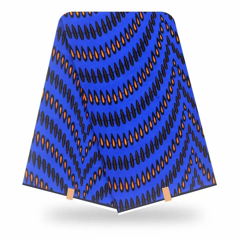 

100%Soft African Ankara Wax Dye Prints Fabric Veritable High Quality Nigerian Wax Printed Fabric 6Yards For Sewing HL18-92