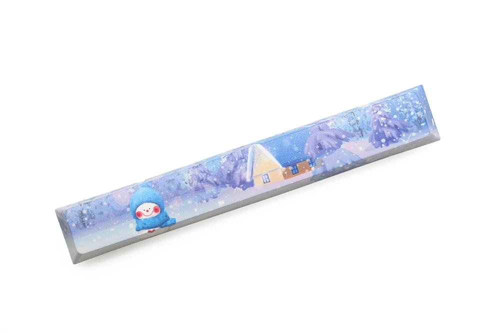 Spacebar Snowman1 x1 Новинка повторяющийся краситель подбитые колпачки spacebar pbt на заказ механическая клавиатура сливы Мику Снеговик чернила живопись матрица опера - Цвет: Spacebar Snowman1 x1