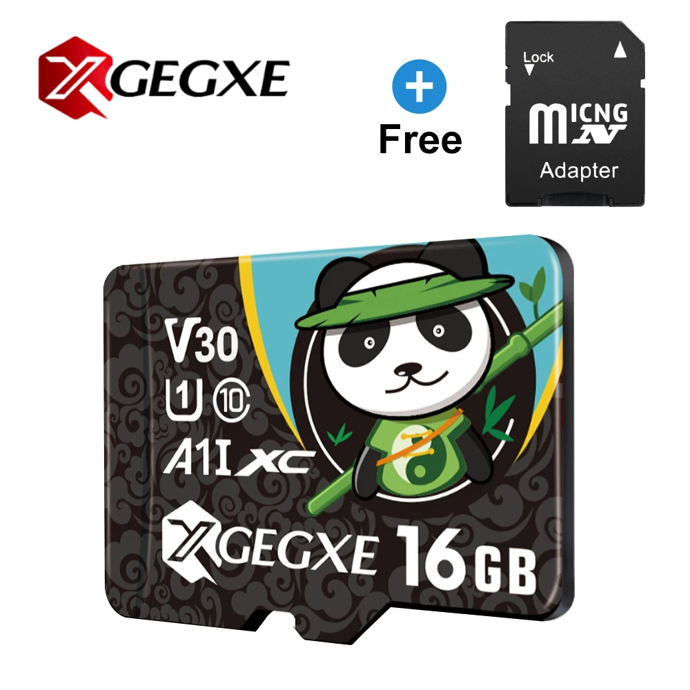 XGEGXE Micro SD 256 ГБ 128 Гб 64 ГБ 32 ГБ 16 ГБ 8 ГБ флеш-карта SD/TF карта памяти Micro sd карта для приборной камеры смартфон microsd - Capacity: 16G-gift Adapter