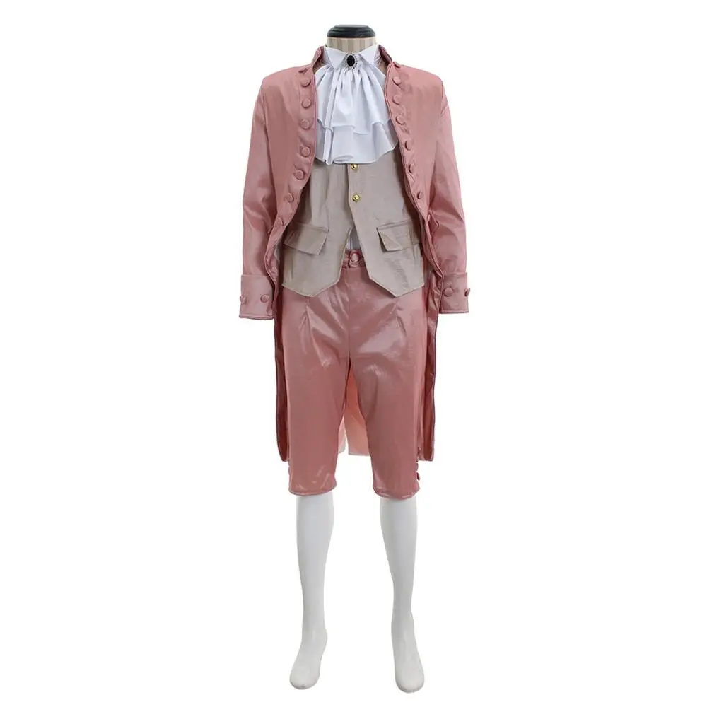 Costumebuy 18th British Prince Costume Retro Gothic Aristocrat Artist Men Court Suit Marie Gentleman Medieval Set Custom Made - Цвет: C
