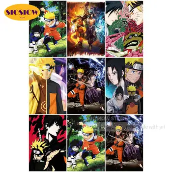 

5D DIY Daimond Mosaic Embroidery Naruto Sasuke Diamond Painting Anime Figures Japanese Full Set Round Boyfriend Gifts Decor Wall