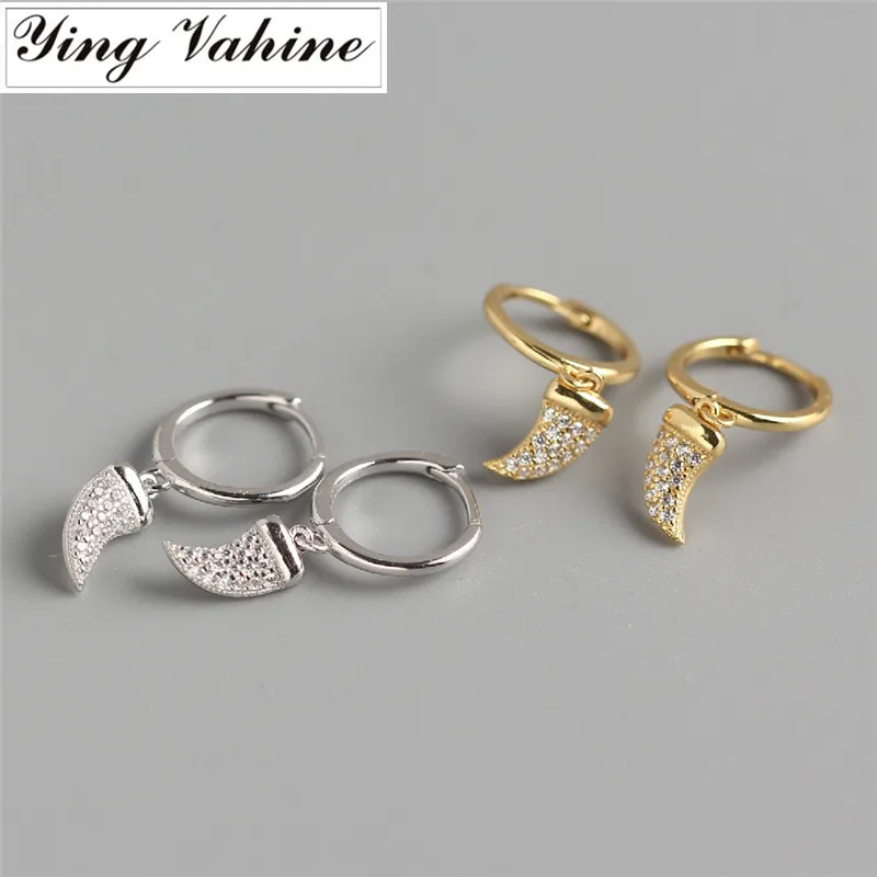 Женские серьги-гвоздики с серебряным волка ying Vahine 100% 925 пробы | Украшения и