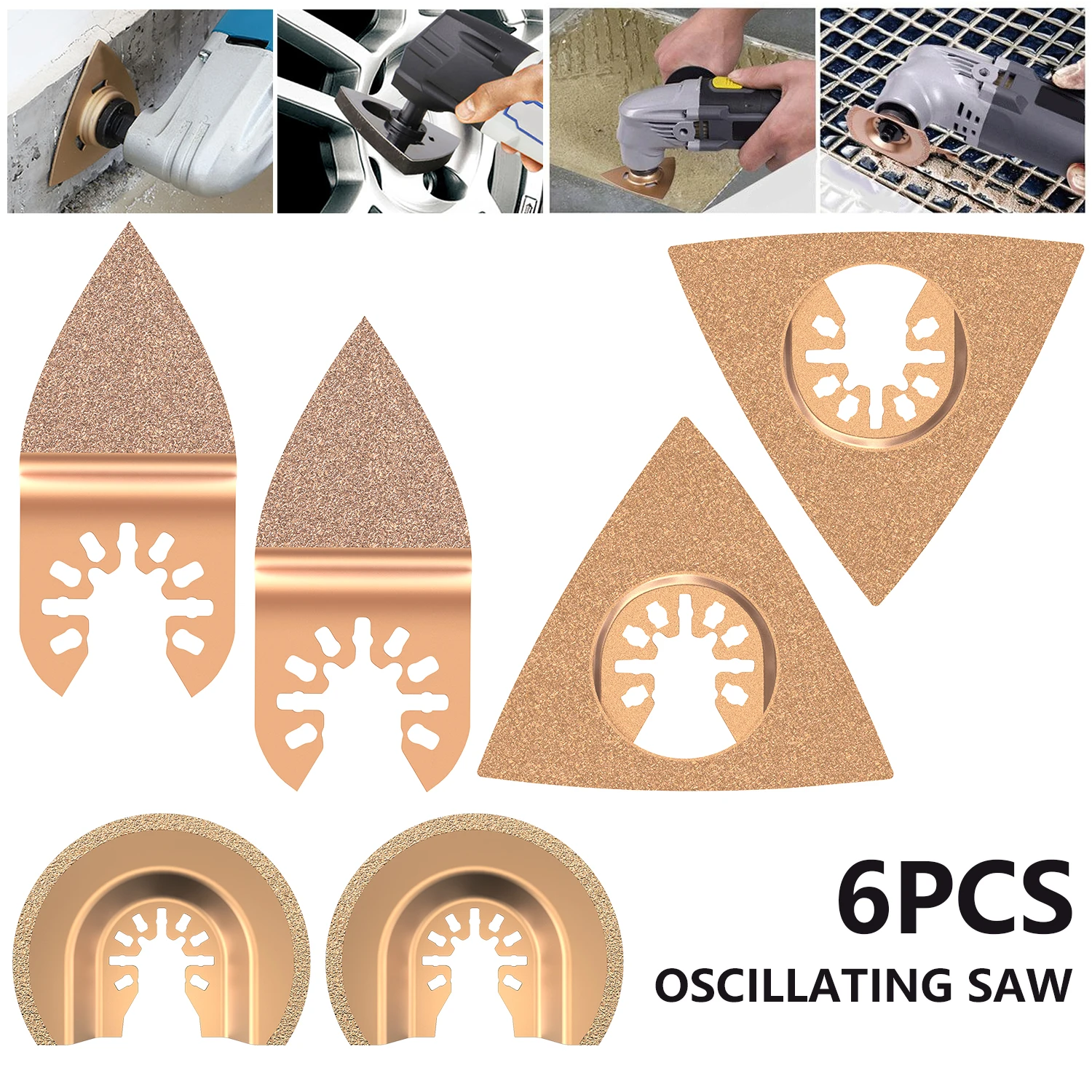 

5/6/8pcs Oscillating Multi Tool Saw Blades for Renovator Power Tools As Fein Multimaster Dremel Electric Tools Accessories