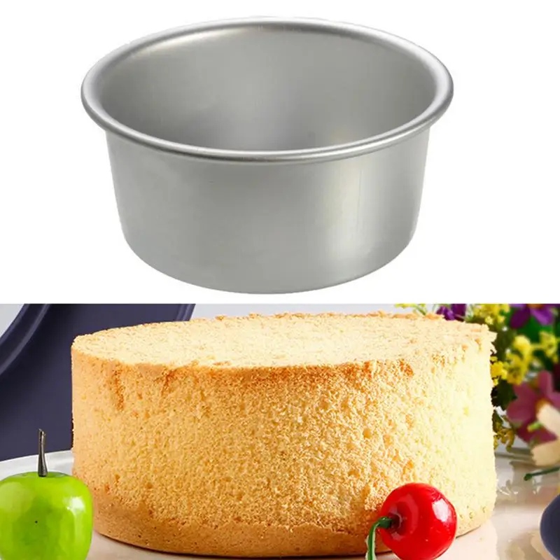 

4 Tiered Round Cake Mold Set Aluminum Alloy Cake Pan Set Non Stick Baking Pans 4/6/8 Inch Cakes Mould Removable Bottom cocina