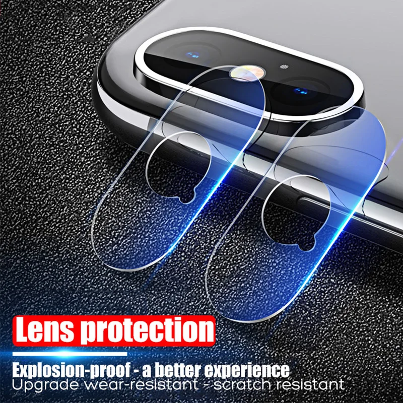 9D телефонный объектив Защитное стекло для XR XS Max X Жесткий объектив камеры протектор экрана для iPhone 7 8 6 6S Plus 5 5S Se закаленное стекло