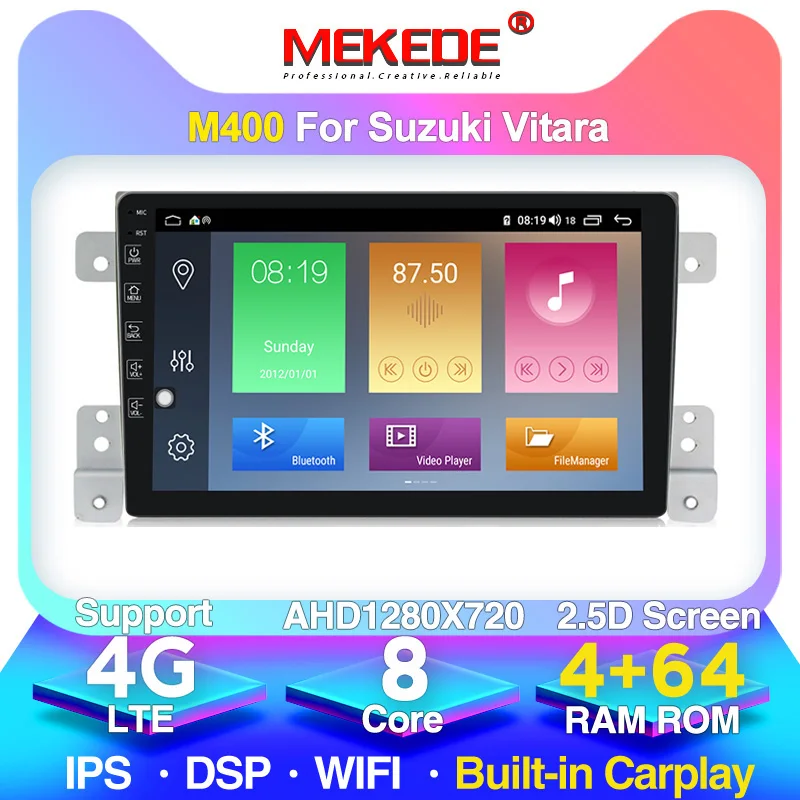 Автомагнитола MEKEDE для SUZUKI GRAND VITARA 2007 2013 мультимедийный видеоплеер навигация GPS