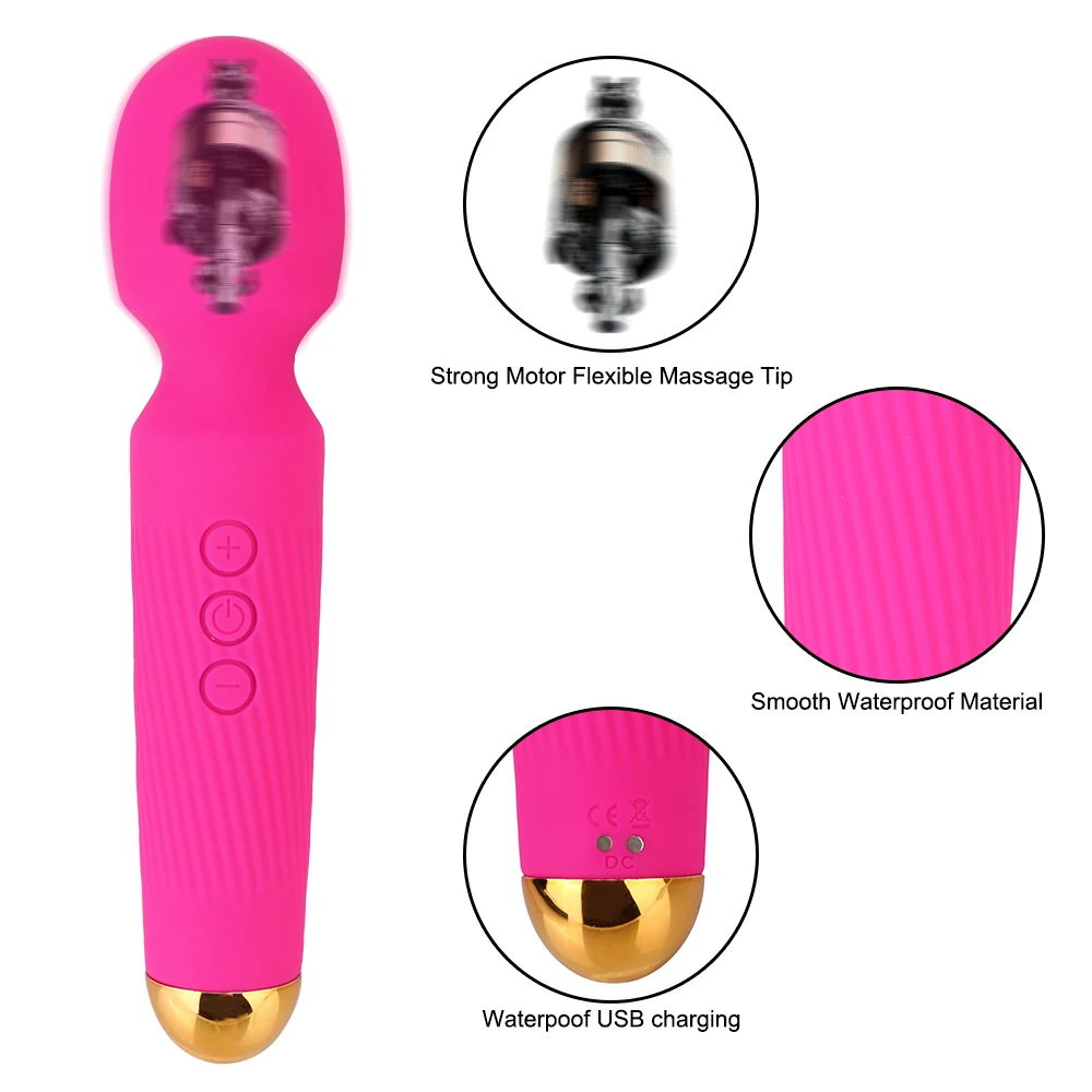 AV Vibrator 16 Frequency 5 Vibration Intensity Sex Toys for Women Wireless Dildos Magic Wand Clitoris Vibrators Adjustble | Красота и