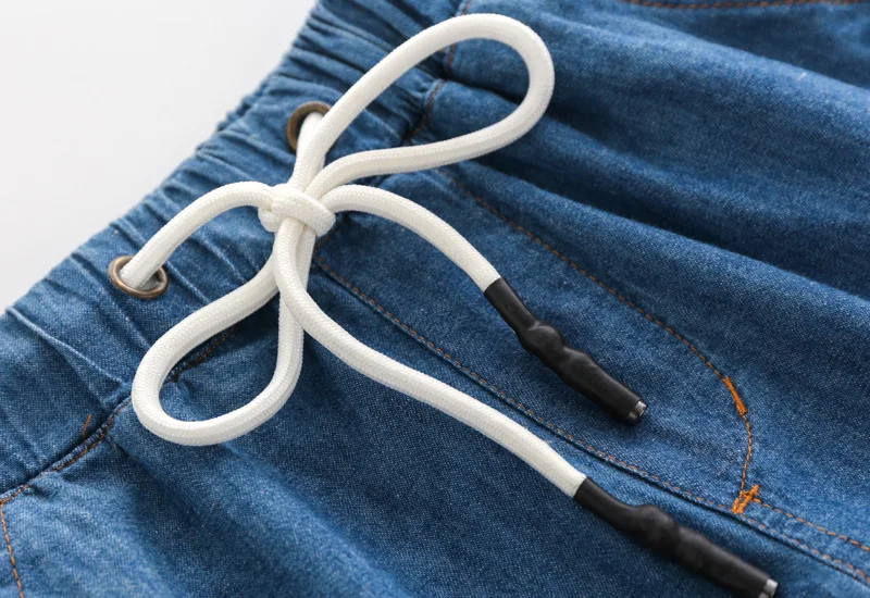 Летняя одежда в Корейском стиле; модная детская одежда для мальчиков; однотонные мягкие джинсовые шорты для малышей;