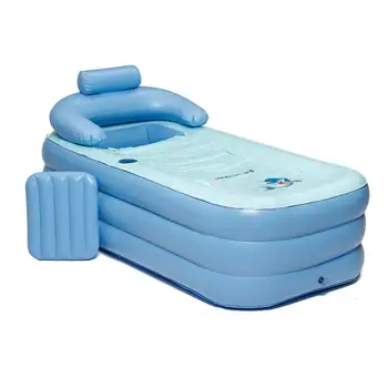 

Inflatable Bathtub With Cover Thickened Adult Bathtub Collapsible Bathtub for Small Apartment Home Relaxing Swimming Pool
