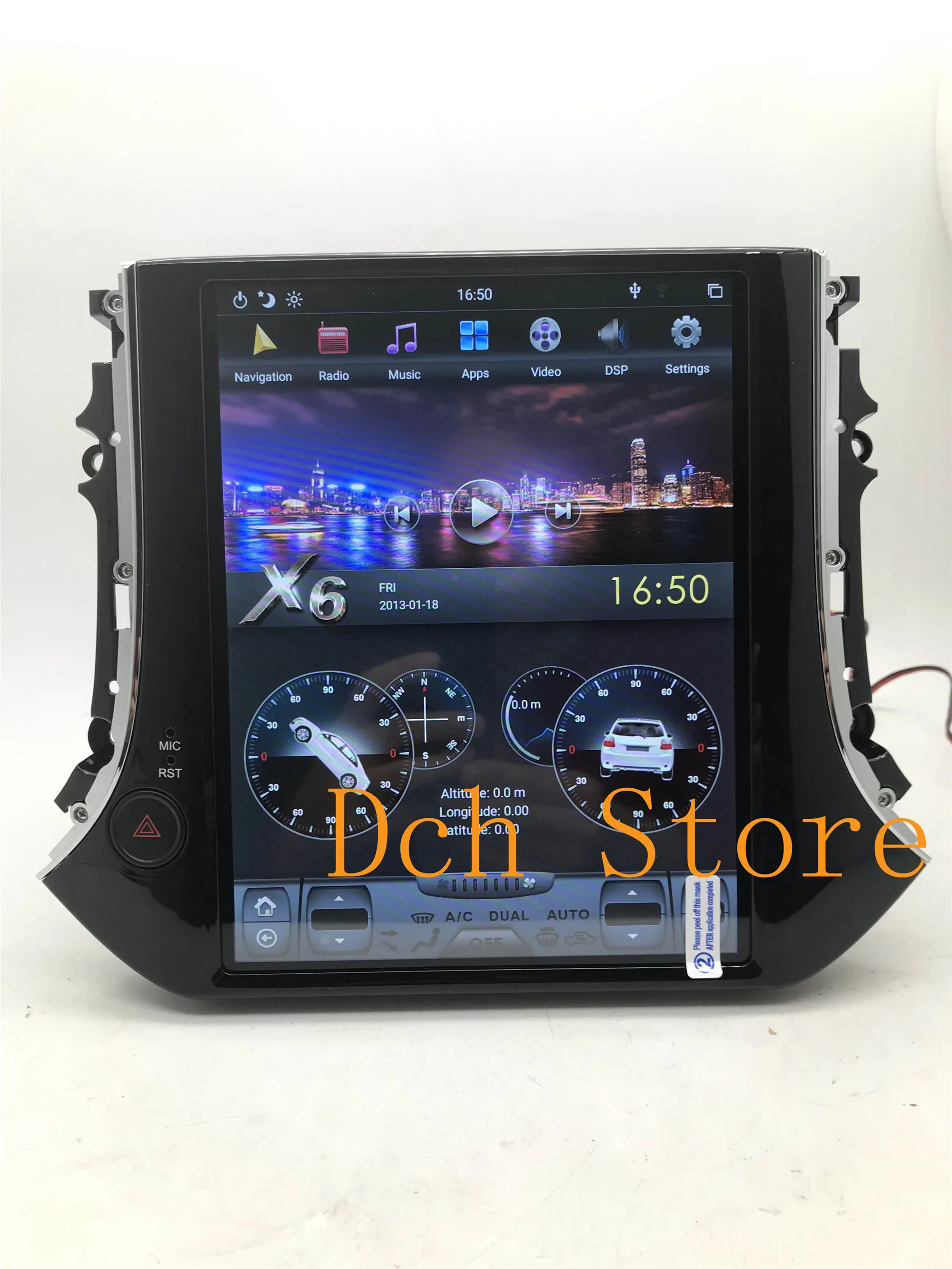 Автомобильный DVD GPS для Volkswagen tiguan 10 4 ''вертикальный Тесла стиль Android 9 0 PX6 2009 2010
