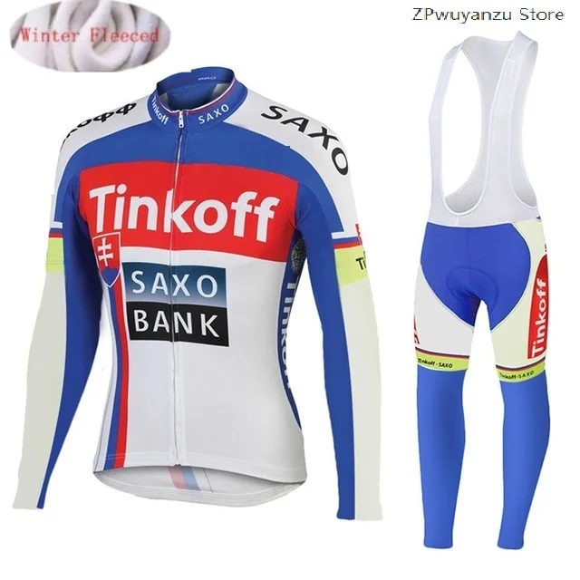 Tinkoff одежда для велоспорта Pro Team Зимняя Теплая Флисовая Мужская велосипедная рубашка MTB велосипедный Майо Ropa Ciclismo Спортивная одежда - Цвет: 8