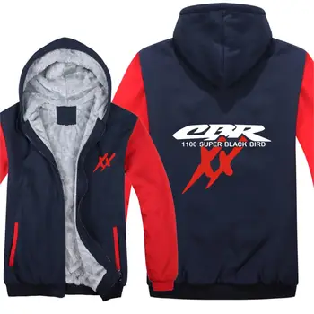 

CBR 1100 SUPER BLACKBIRD XX Motorcycles Hoodies Men Fashion Coat Pullover Wool Liner Jacket CBR Sweatshirts Hoody HS-088