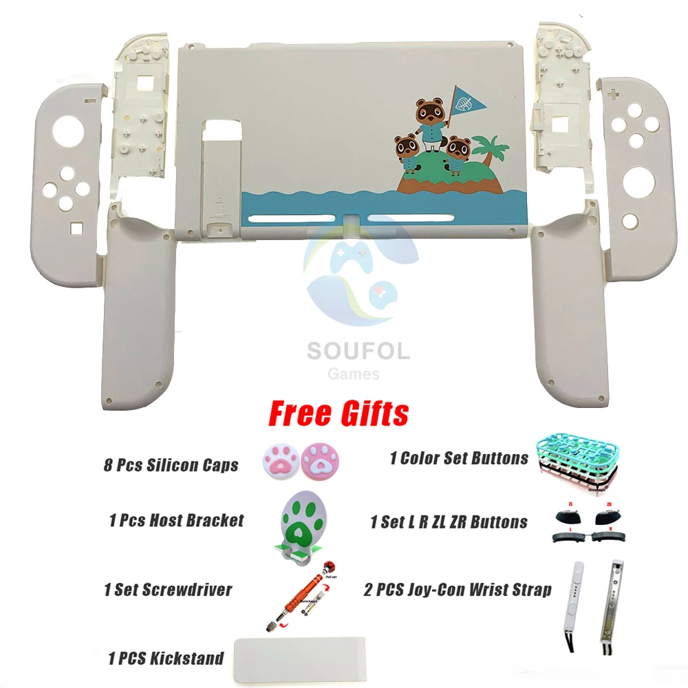 Новый Сменный масляный корпус чехол для Nintendo Switch NS животные перекрещивание