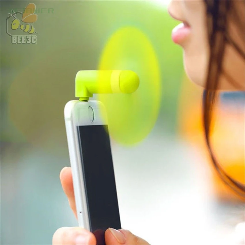 50pcs/lot Mini Portable Micro USB Fan 5v 1w Mobile Phone USB Gadget Fans Tester For Apple iphone 5 5s 5c se 6 6s 7 plus 8 X