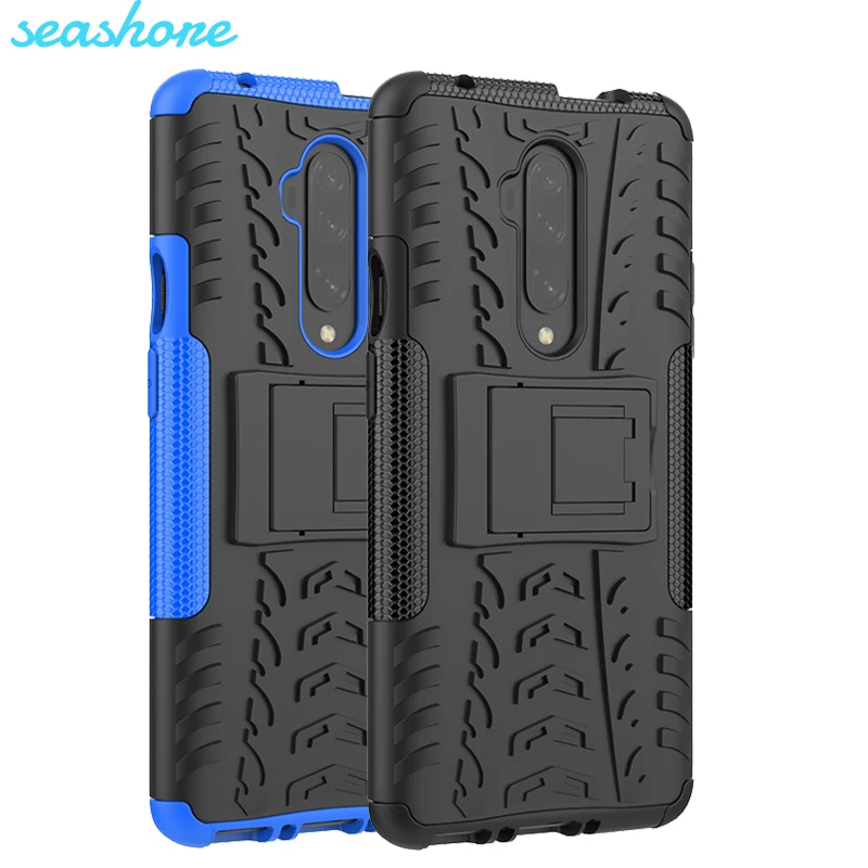 

Soft TPU + PC Case For OnePlus 7T holder Phone case Shockproof Protection Protective Coque For OnePlus 7T Pro Back Cover Funda