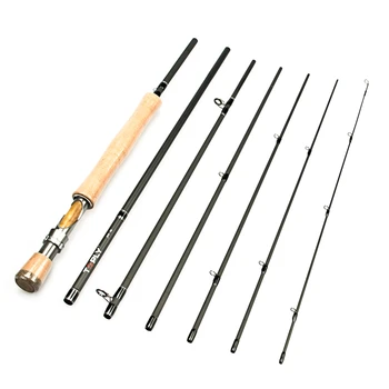 

TOPLY 9FT Fly Fishing Rod Graphite 7 in 1 Sections Rod Carbon Fiber Rod Fast Action Travel Fly Rod