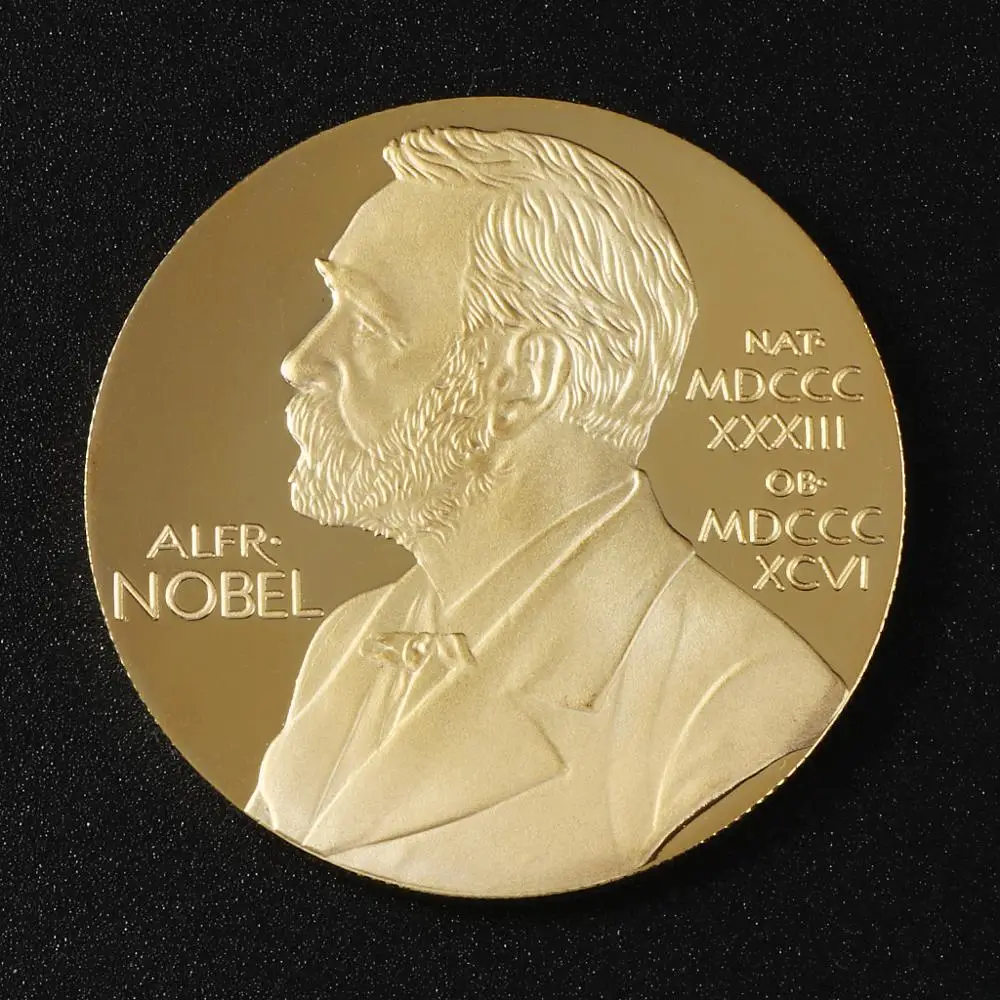 Альфреда Бернхарда нобелевая Золотая монета коллекция подарок сувенир позолоченный монеты художественный металлический