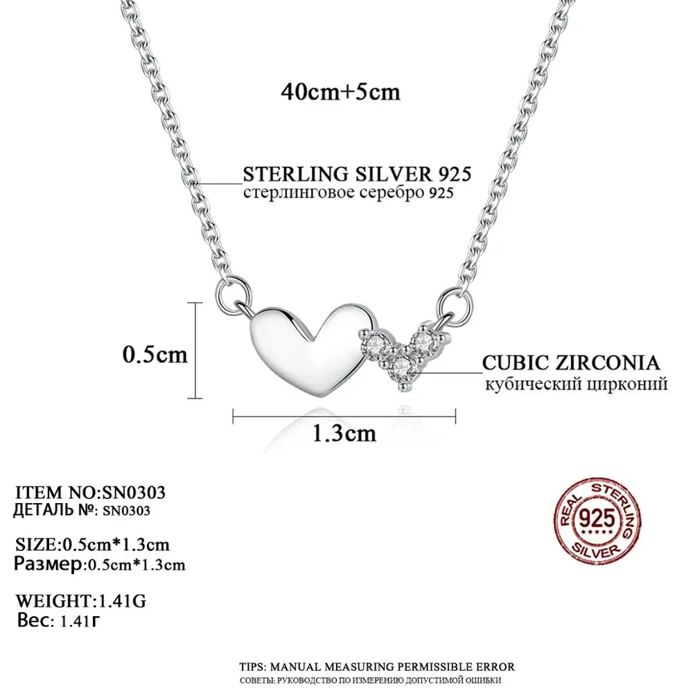 Gem& Time, корейское Новое вечное сердце, колье, ожерелье, микро-ПАВЕ, циркон, обещание, подвеска, ожерелье, ювелирные изделия, SN0303