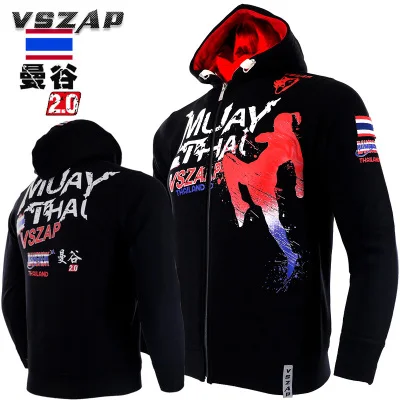 VSZAP MMA Rock худи зимняя куртка толстовка с длинным рукавом капюшоном кикбоксинг