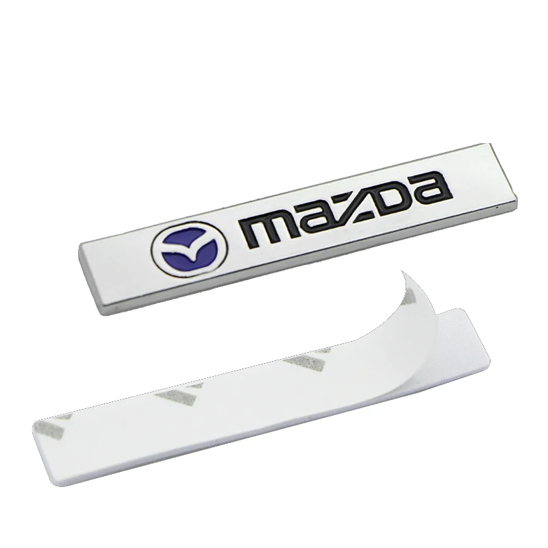 

Silver Metal Car Stickers Auto Emblems Sticker for Mazdas 5 6 323 626 RX8 7 MX3 MX5 Atenza Axela Automobile Accessories Sticker
