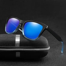 Брендовые дизайнерские поляризованные солнцезащитные очки, мужские Квадратные Солнцезащитные очки для вождения, Винтажные Солнцезащитные очки с покрытием, UV400, солнцезащитные очки
