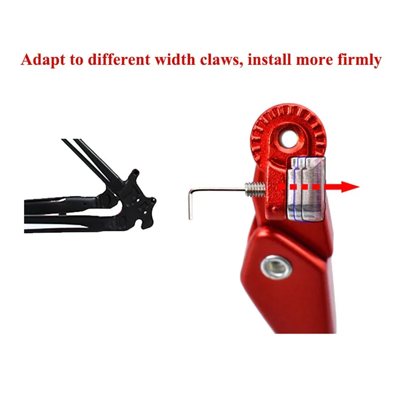 

1Pcs Adjustable Bicycle Parking Rack Aluminum Mountain Road Bike Support Side Stand Bicycle Accessories 1pcs