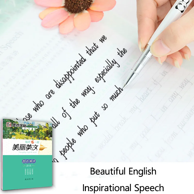 

New Arrival 1 pcs/set English Calligraphy Copybook For Kids Children Write Beautiful English Quickly Exercises Calligraphy Books