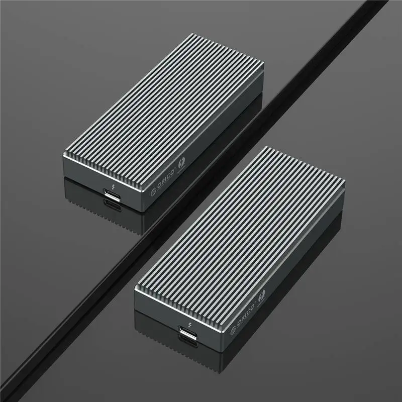 Orico SCM2T3-G40-SV-BP Thunderbolt 3 серии NVMe M.2 SSD корпус Поддержка 2 ТБ Алюминиевый жесткий диск Корпус для ноутбука Настольный