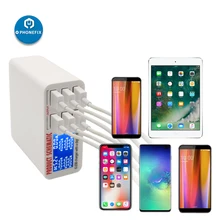 PHONEFIX 30 Вт многопортовое USB зарядное устройство для путешествий EU US UK вилка для iPhone iPad Pro Mini 1 2 3 быстрая зарядная станция с ЖК-дисплеем