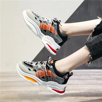 

Fashion Shoes Woman Sneakers 2020 Casual Shoes Woman Leisure Breathable Zapatos Wholesale Girls Platform Tenis Feminino Big 42