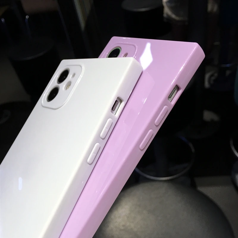 רך כיכר סוכריות סיליקון טלפון מקרה עבור iPhone 11 12 13 פרו מקס XS X XR מקסימום 7 8 בתוספת מיני SE 2020 פגוש אחורי כיסוי cases for iphone 11