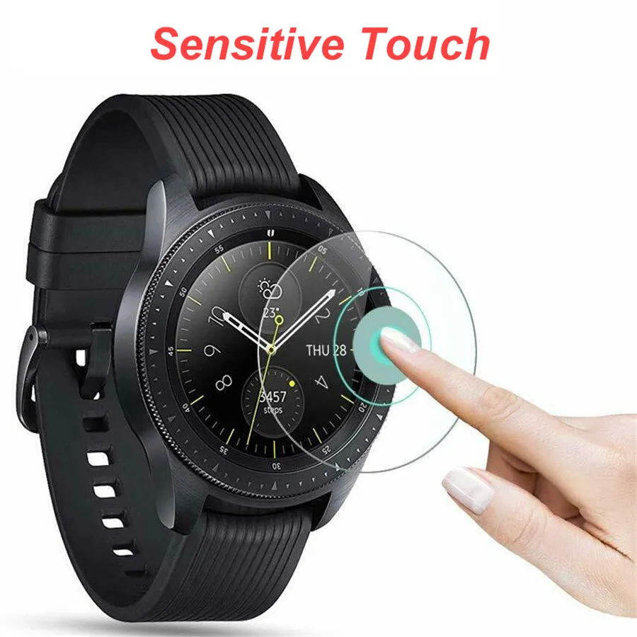 9H Tempered Glass Screen Film For Samsung Galaxy Watch 42mm 46mm Protective Screen Protector For Galaxy Watch 3 41 45mm Gear S3