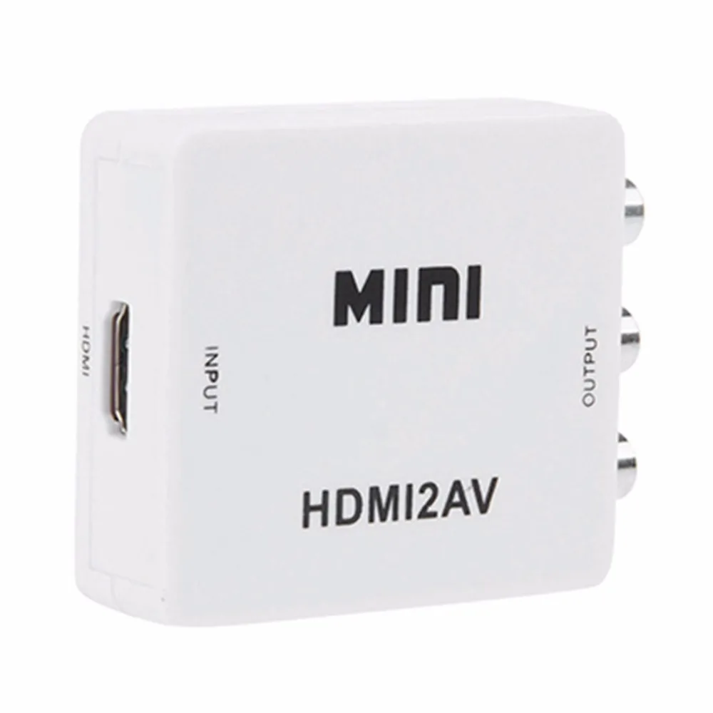 HDMI в мини композитный CVBS RCA AV видео конвертер адаптер старый ТВ 1080p HRCA